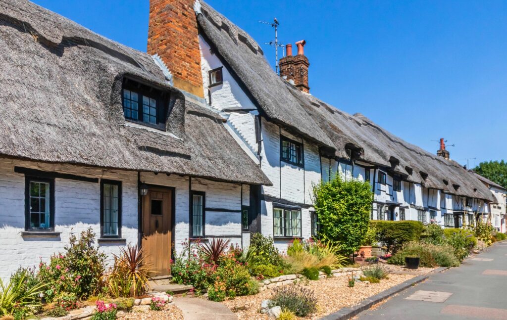 Thatched cottages in Wendover, Buckinghamshire