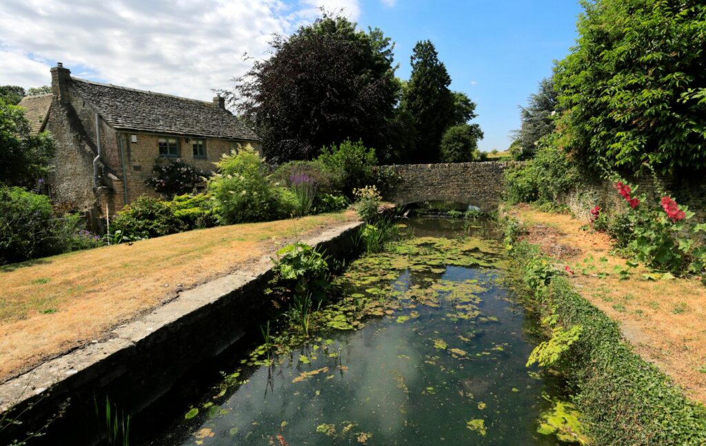 The River Leach, Northleach, Gloucestershire