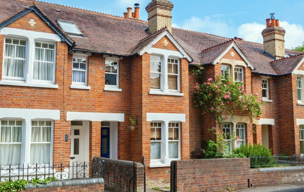 Typical brick town house in Oxford