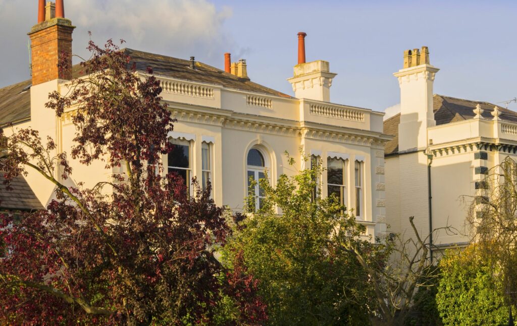 Georgian houses in Leamington Spa, Warwickshire